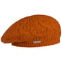 Béret en Tricot Uni by Seeberger orange