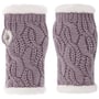 Chauffe-Poignets en Tricot Cable Knit by Seeberger parme