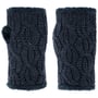 Chauffe-Poignets en Tricot Cable Knit by Seeberger bleu foncé