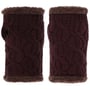 Chauffe-Poignets en Tricot Cable Knit by Seeberger bordeaux