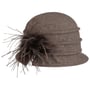 Chapeau en Laine Foulée Vandea by bedacht taupe