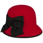 Chapeau Cloche Big Bow by bedacht rouge