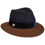 Chapeau en Laine Twotone Traveller by bedacht bleu foncé
