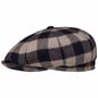 Casquette Kyoto Twotone Check by Alfonso D'Este prune