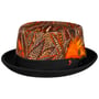 Chapeau en Tissu Daveco Pork Pie by Alfonso D'Este noir-beige