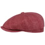Casquette Cashmere Herringbone by Alfonso D'Este rouge