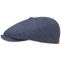 Casquette Hatteras en Lin by Stetson bleu foncé