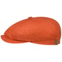 Casquette Hatteras en Lin by Stetson orange-roughe