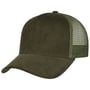 Casquette Trucker en Velours Côtelé Uni by Lipodo olive