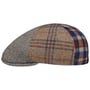 Casquette Plate Ganter Patchwork by Lipodo gris-bleu