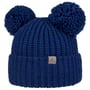 Bonnet en Tricot Double Pom by Lierys bleu