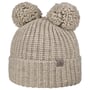 Bonnet en Tricot Double Pom by Lierys beige clair