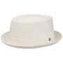 Chapeau Velours Côtelé Classic Pork Pie by Lierys blanc crème