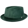 Chapeau Velours Côtelé Classic Pork Pie by Lierys vert