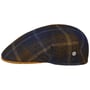 Casquette Lencott Wool Check by Lierys bleu foncé