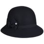 Chapeau Cloche Caniva Wool by Lierys bleu foncé