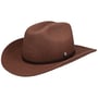 Chapeau Western Bellocane Wool by Lierys marron