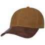 Casquette en Coton avec Visière en Cuir by Stetson marron