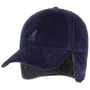 Casquette Cozy Cord Earflap by Kangol bleu foncé