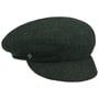 Casquette Gavroche en Laine Foulée by Loevenich vert foncé