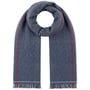 Écharpe en Cachemire Mini Check by Lierys bleu foncé