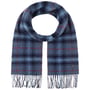 Écharpe en Laine Hoverton Check by Lierys bleu foncé