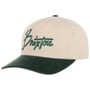 Casquette en Velours Côtelé Snapback by Brixton blanc-vert