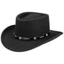 Chapeau Telescope Crown LiteFelt by Bailey 1922 noir