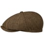 Casquette en Lin Hatteras Iverton by Stetson marron-moucheté