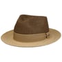 Chapeau de Raphia Twotone Toyo Fedora by Stetson marron foncé