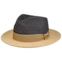 Chapeau de Raphia Twotone Toyo Fedora by Stetson bleu foncé
