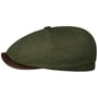 Casquette Hatteras Waxed Cotton Linen by Stetson olive