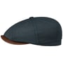 Casquette Hatteras Waxed Cotton Linen by Stetson bleu foncé