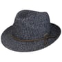 Chapeau Washed Braid Trilby by Stetson bleu foncé