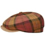 Casquette Denriva Check 8 Panel by JJ Hats terre cuite