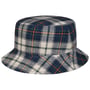 Chapeau Caroma Check Bucket by JJ Hats bleu
