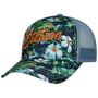 Casquette Trucker Hawaii Flower by Stetson bleu-vert