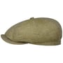 Casquette en Lin Hatteras 8 Panel by Stetson khaki