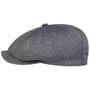 Casquette en Lin Hatteras 8 Panel by Stetson bleu-moucheté