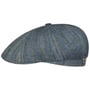 Casquette en Lin Tesrick Stripe by Stetson bleu-beige