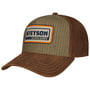 Casquette en Cuir Retro Stripes by Stetson marron