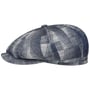 Casquette Hatteras Cotton Jacquard by Stetson blanc-bleu foncé