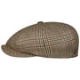 Casquette Larkhaven Check 8 Panel by Balmoral beige-bleu