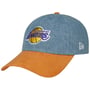 Casquette NBA Denim Midi Lakers by New Era bleu-jaune