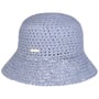 Chapeau en Paille Uni Crochet by Seeberger bleu clair
