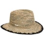 Chapeau en Zostère Contrast Edge by Seeberger nature-noir