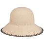 Chapeau en Paille Wide Brim Cloche by Seeberger nature