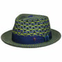 Chapeau Panama Blue & Green by Alfonso D’Este bleu-vert
