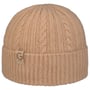 Bonnet en Laine Mérinos Cable Knit by Gebeana beige