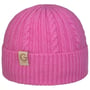 Bonnet en Laine Mérinos Cable Knit by Gebeana pink